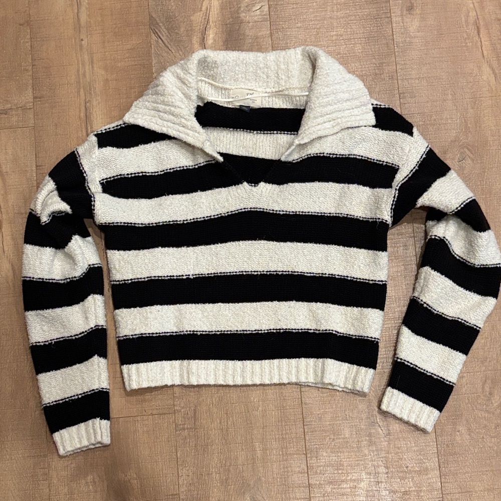 Universal Thread cozy striped collared sweater